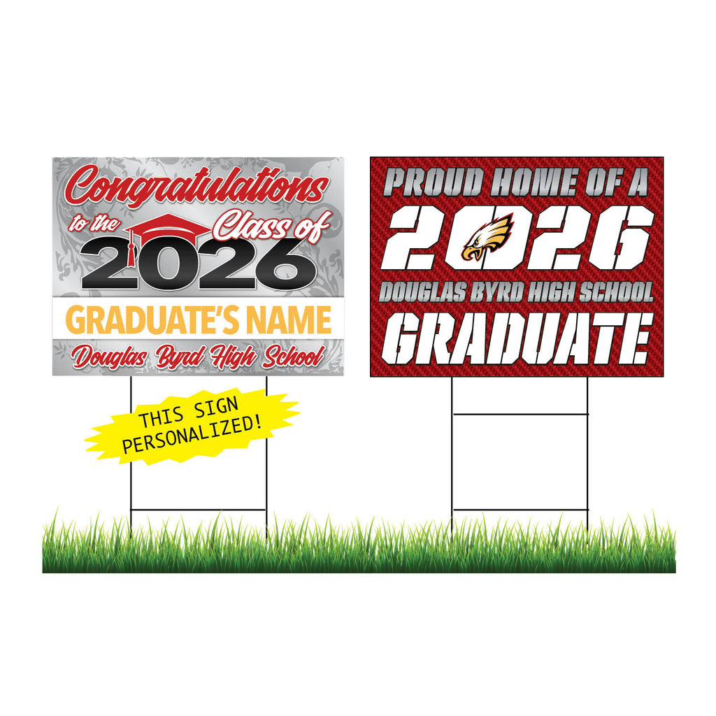 Douglas Byrd High School Personalized Yard Sign Combo