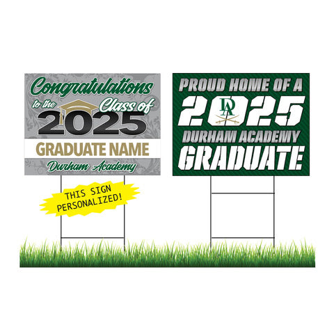 Durham Academy Personalized Yard Sign Combo