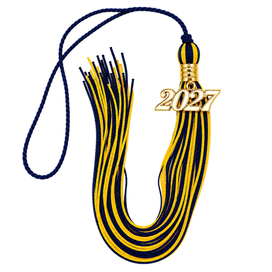 Navy and Yellow Gold - Souvenir Tassel