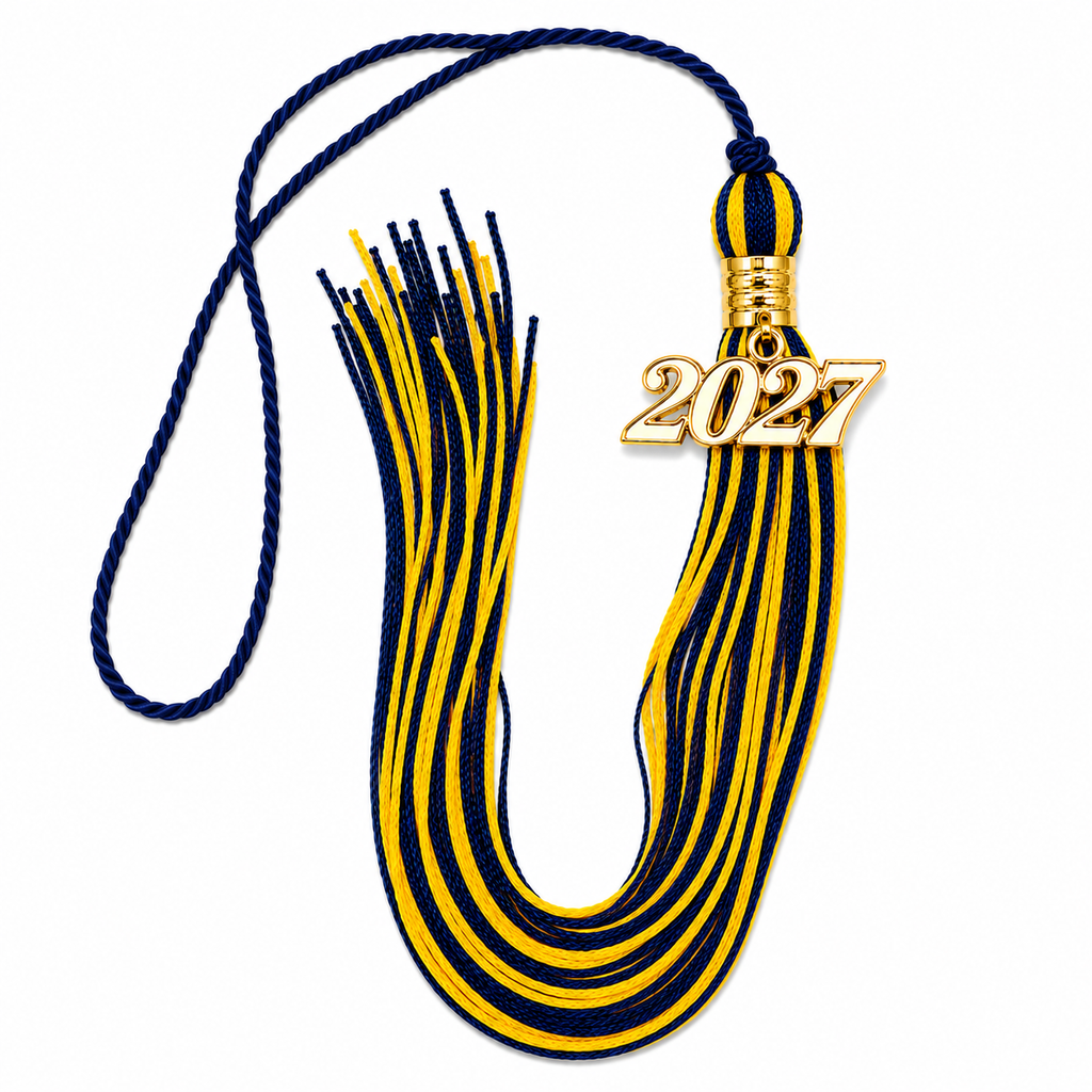 Navy and Yellow Gold - Souvenir Tassel
