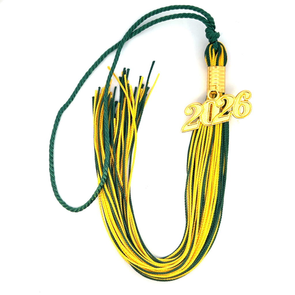 Hunter Green and Yellow Gold - Souvenir Tassel