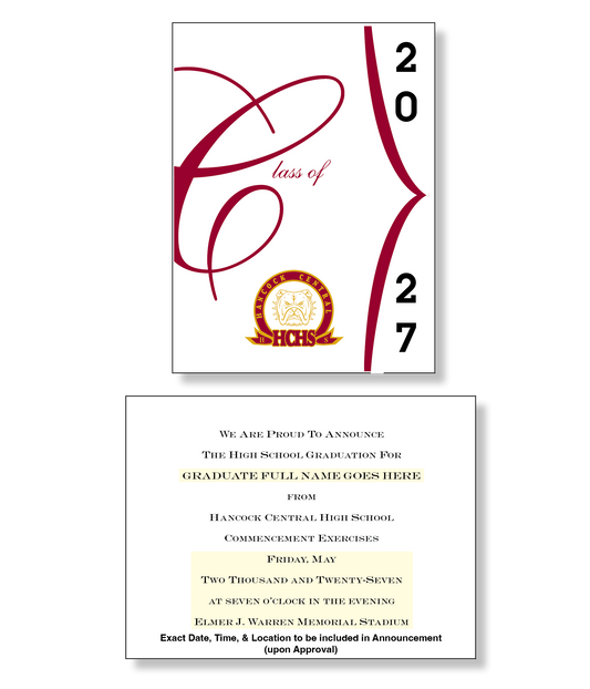 Hancock Central Package of 10 Announcements
