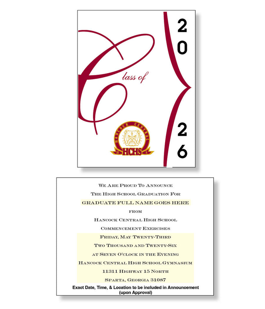 Hancock Central Package of 10 Announcements