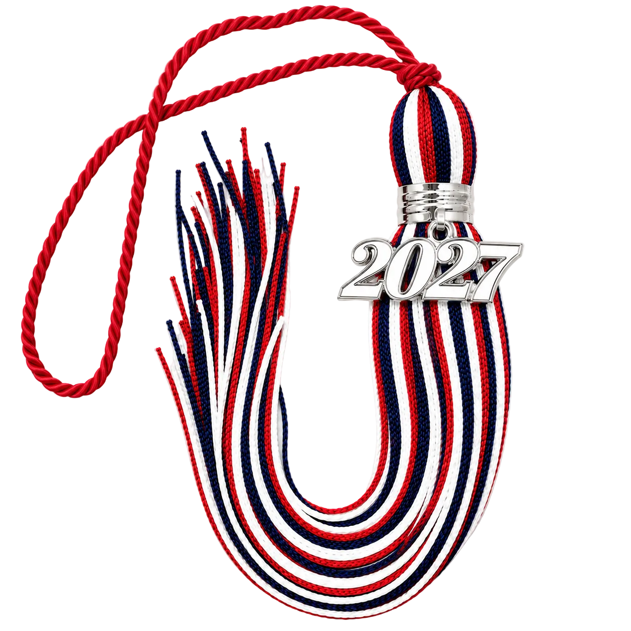 Red White and Blue -  Jumbo Souvenir Tassel