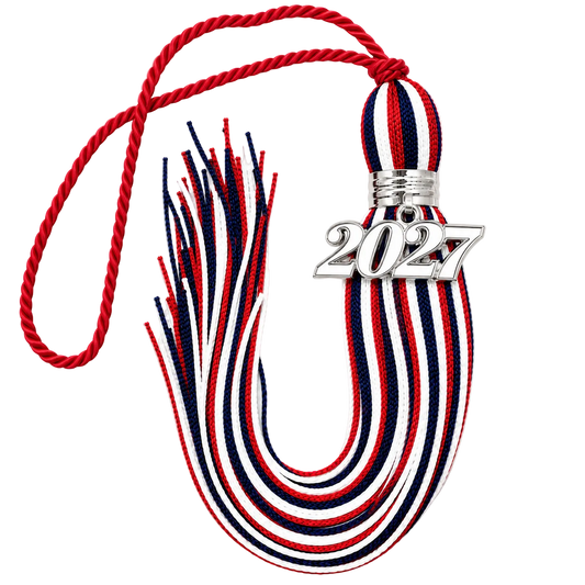 Red White and Blue -  Jumbo Souvenir Tassel