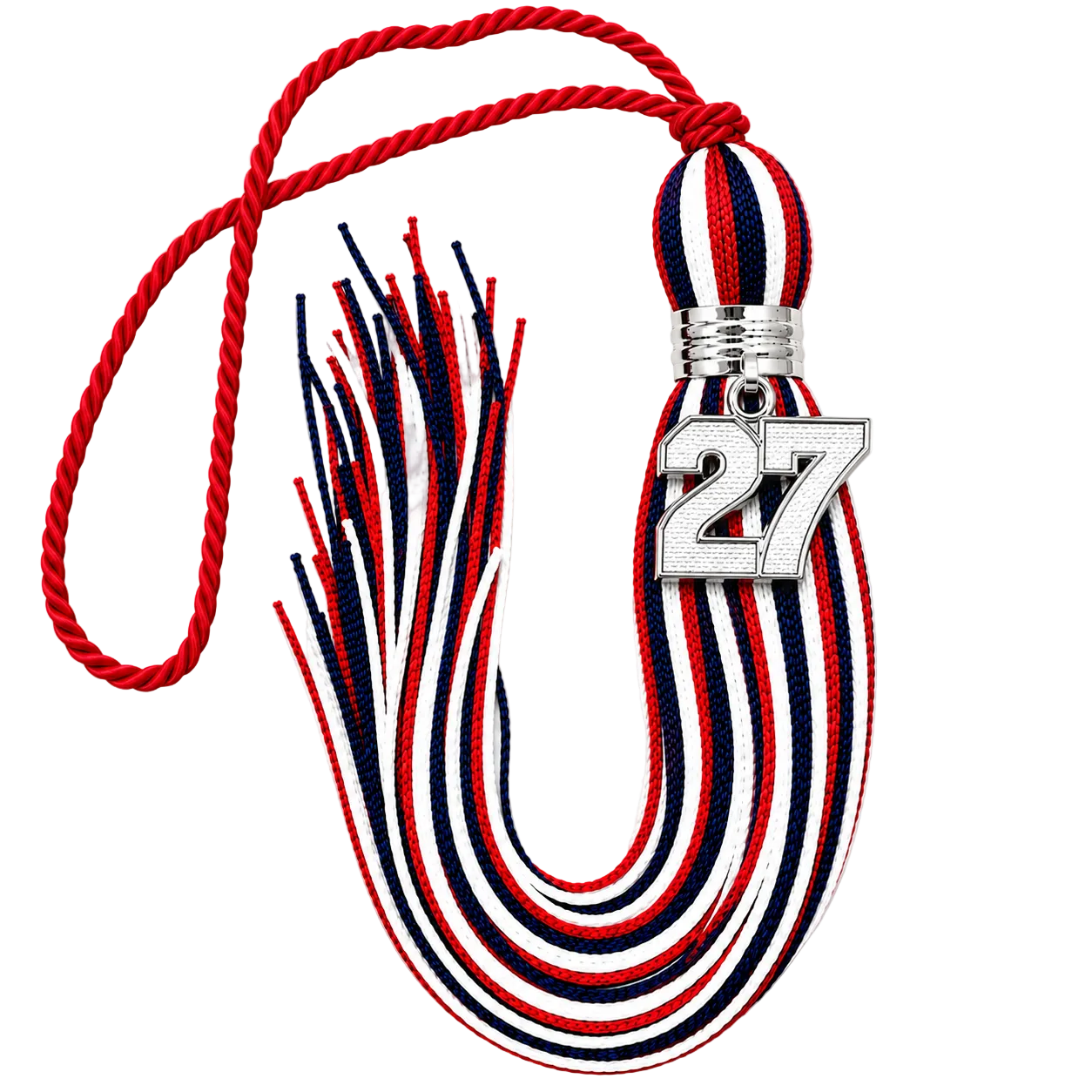 Red White and Blue - Jumbo Varsity Tassel