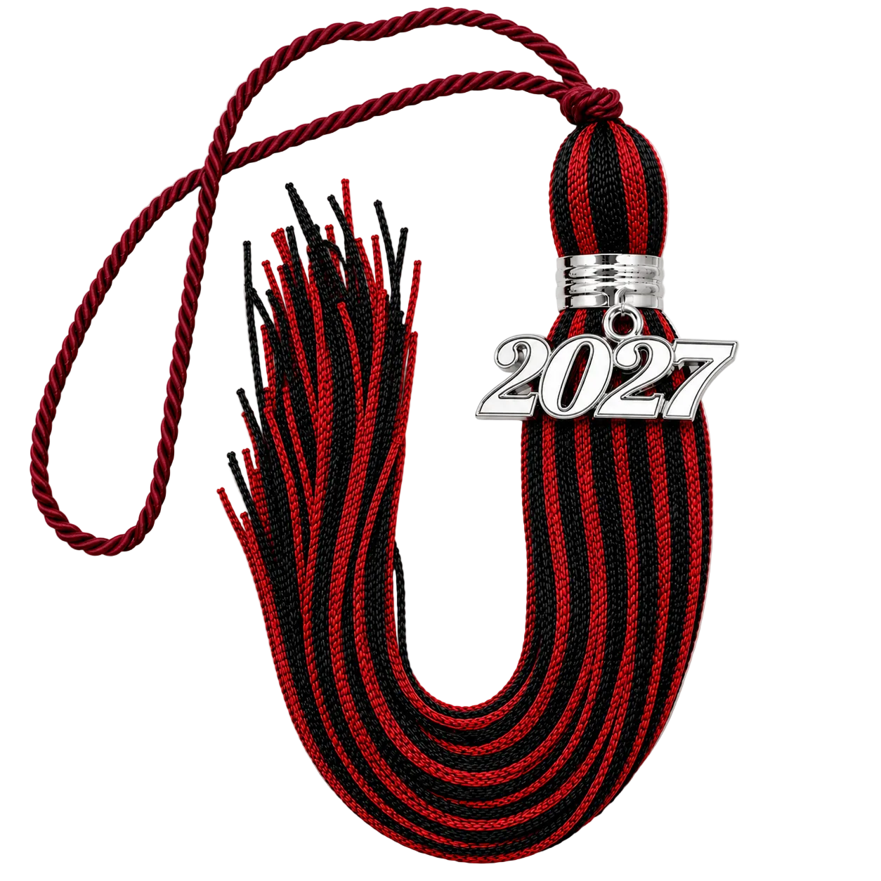 Maroon and Black - Jumbo Souvenir Tassel