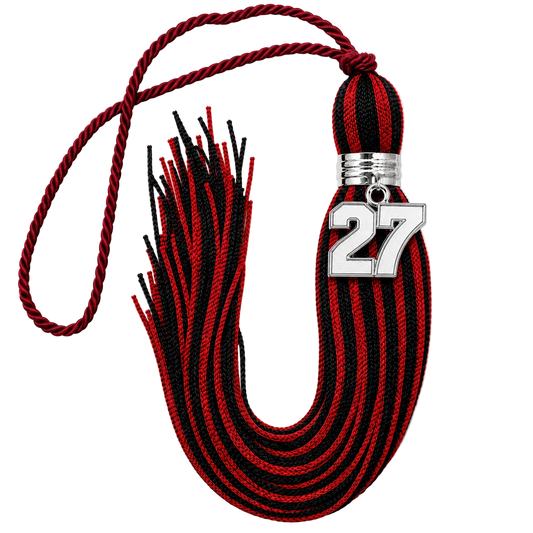 Maroon and Black - Jumbo Varsity Tassel