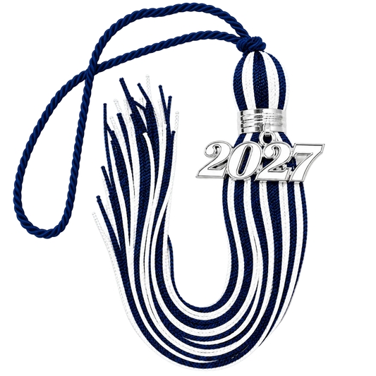 Blue and White - Jumbo Tassel