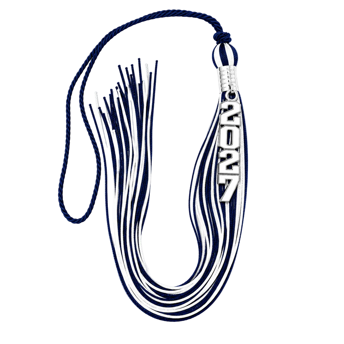 Blue and White - Stacked Souvenir Tassel