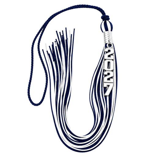 Blue and White - Stacked Souvenir Tassel