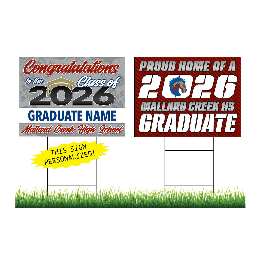 Mallard Creek Personalized Yard Sign Combo