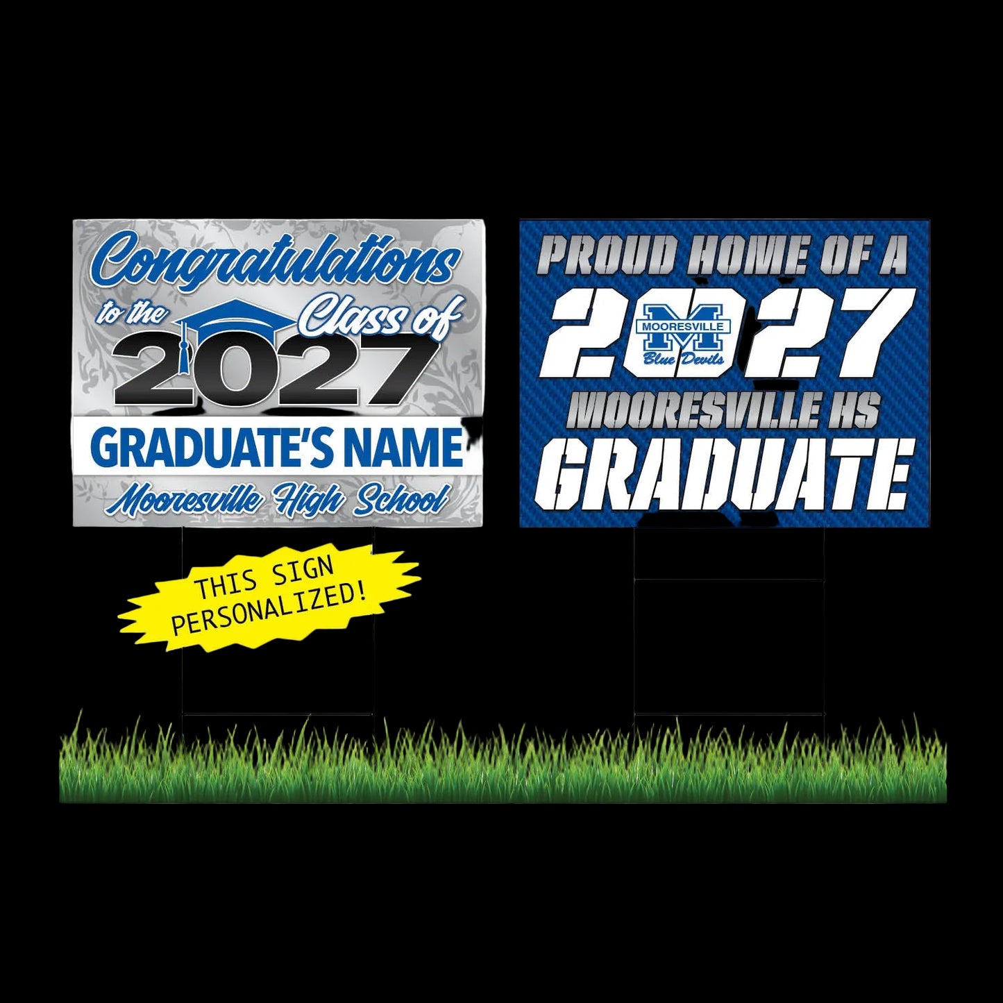 Mooresville Personalized Yard Sign Combo