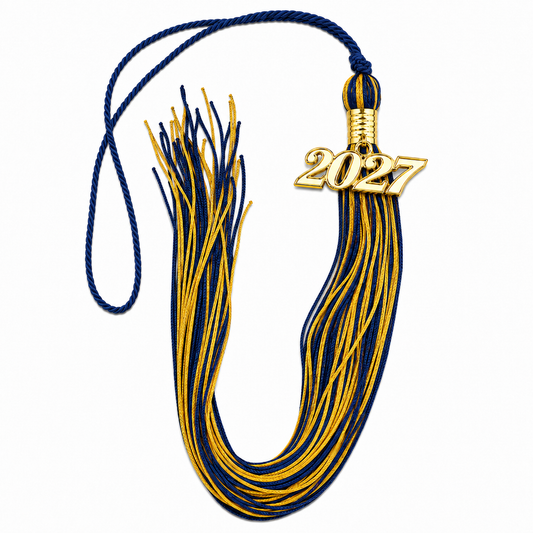 Navy and Old Gold - Souvenir Tassel