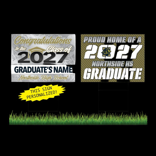 Northside High School Personalized Yard Sign Combo
