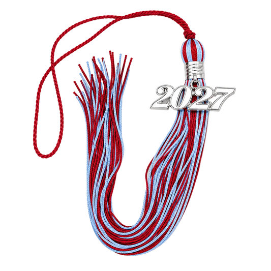 Red and Columbia Blue - Souvenir Tassel