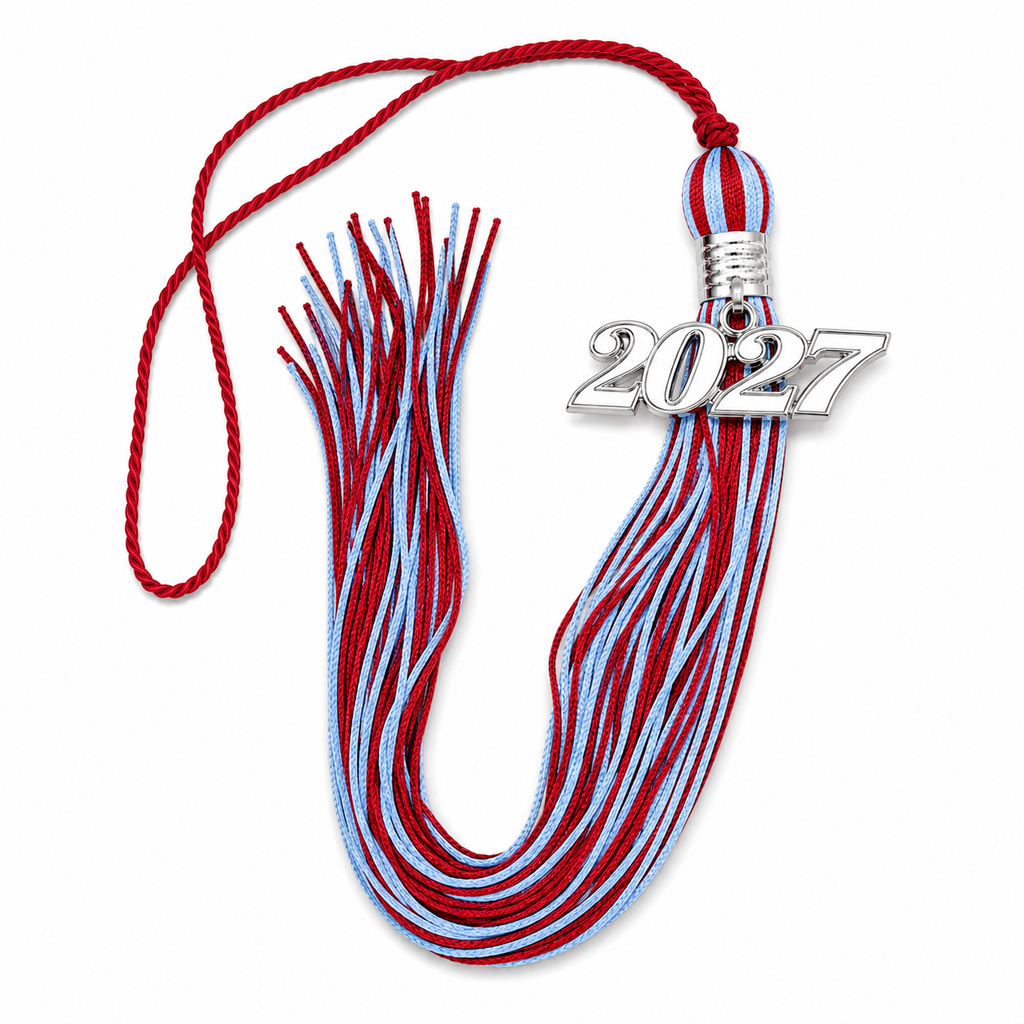 Red and Columbia Blue - Souvenir Tassel