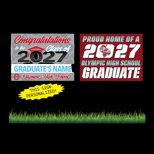Olympic Personalized Yard Sign Combo