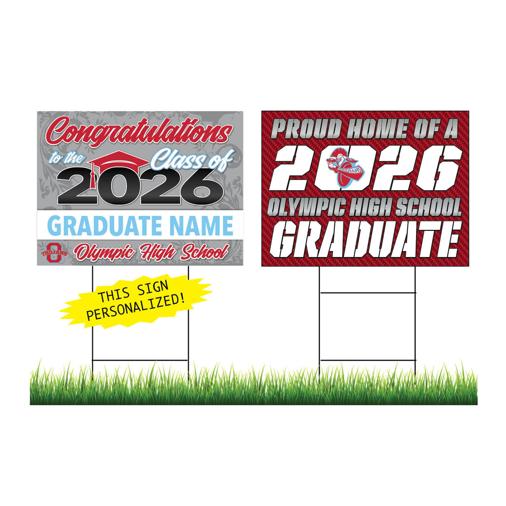 Olympic Personalized Yard Sign Combo