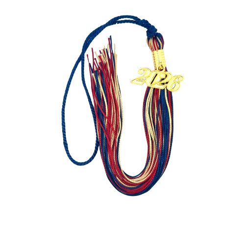 Navy, Cardinal and Old Gold - Souvenir Tassel
