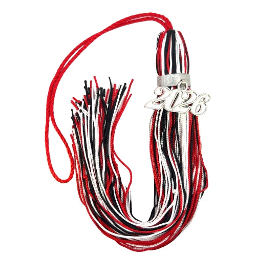 Red, White and Black - Jumbo Tassel