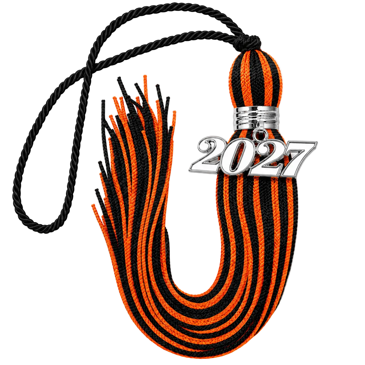 Black and Orange - Jumbo Souvenir Tassel