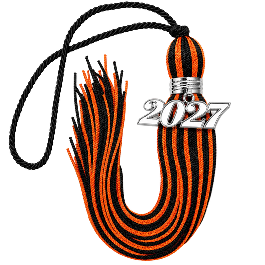 Black and Orange - Jumbo Souvenir Tassel