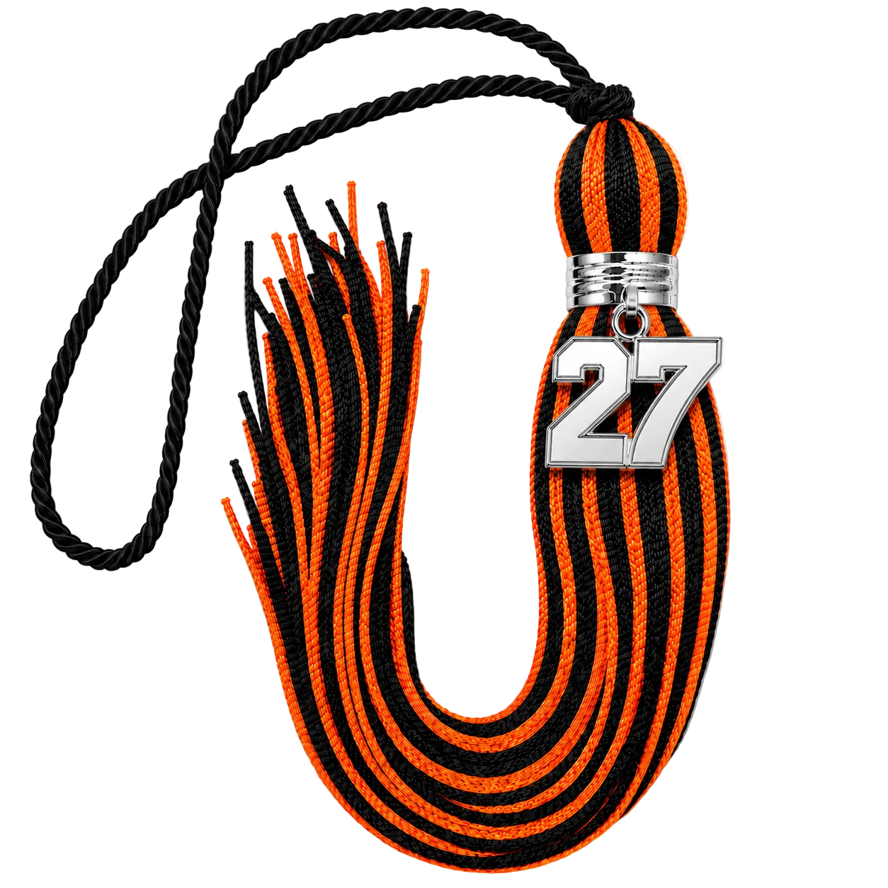 Black and Orange - Jumbo Varsity Tassel