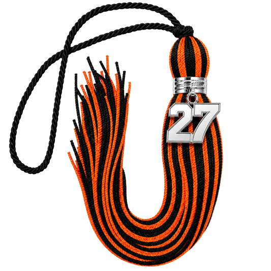 Black and Orange - Jumbo Varsity Tassel