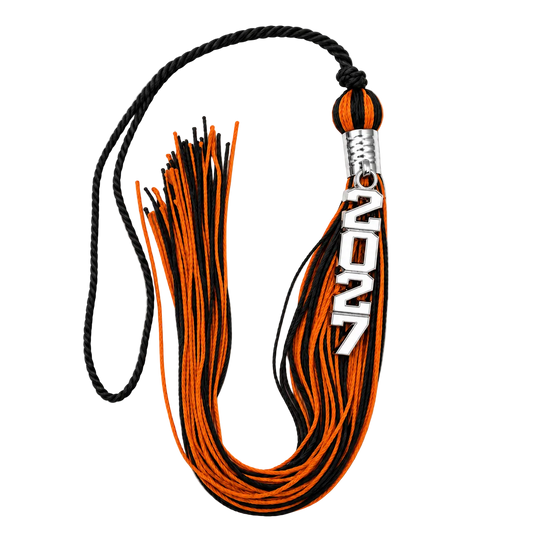 Black and Orange - Stacked Souvenir Tassel