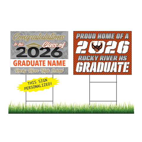 Rocky River Personalized Yard Sign Combo