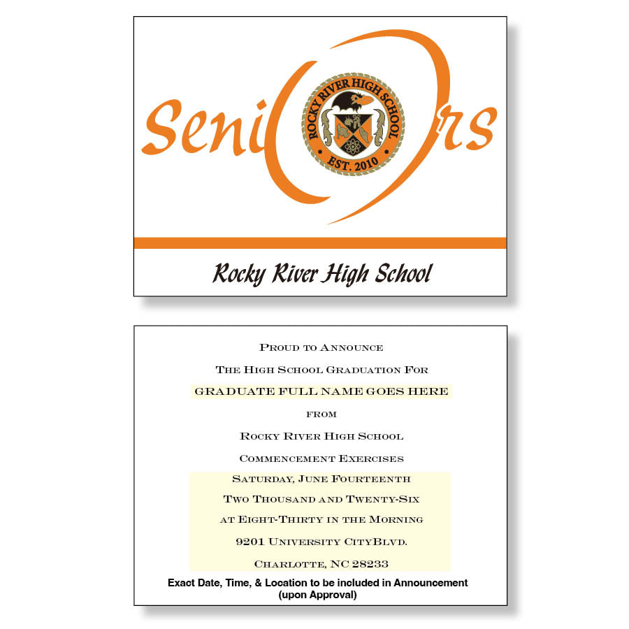 Rocky River Package of 10 Announcements