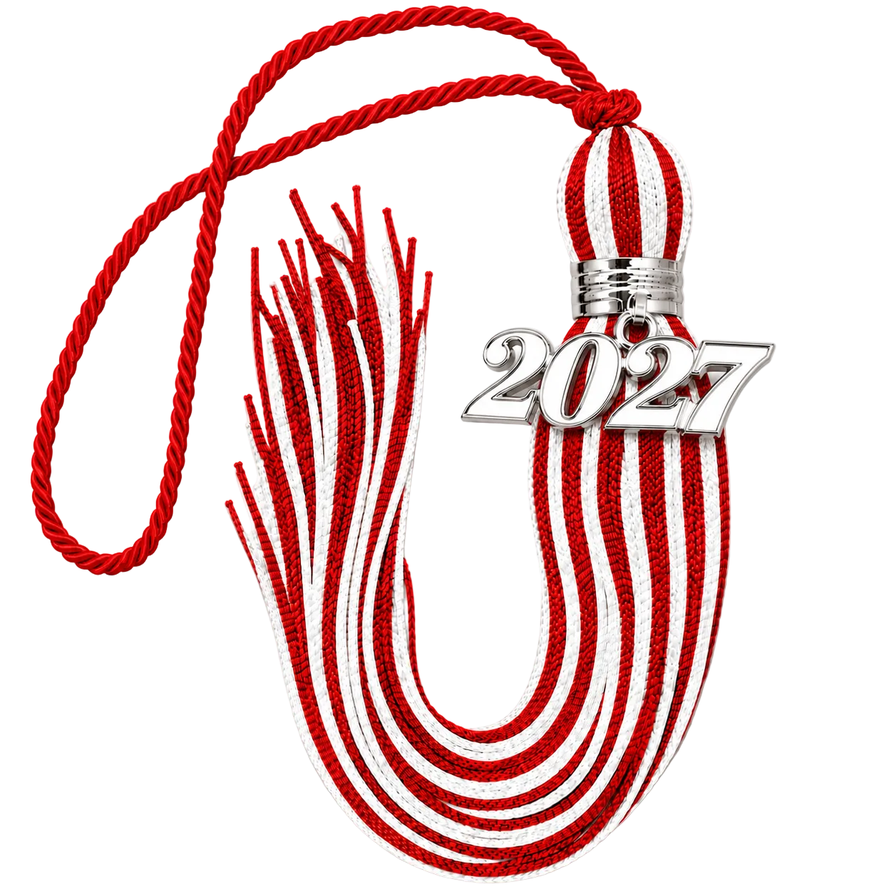 Red and White - Jumbo Souvenir Tassel