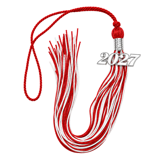 Red and White - Souvenir Tassel