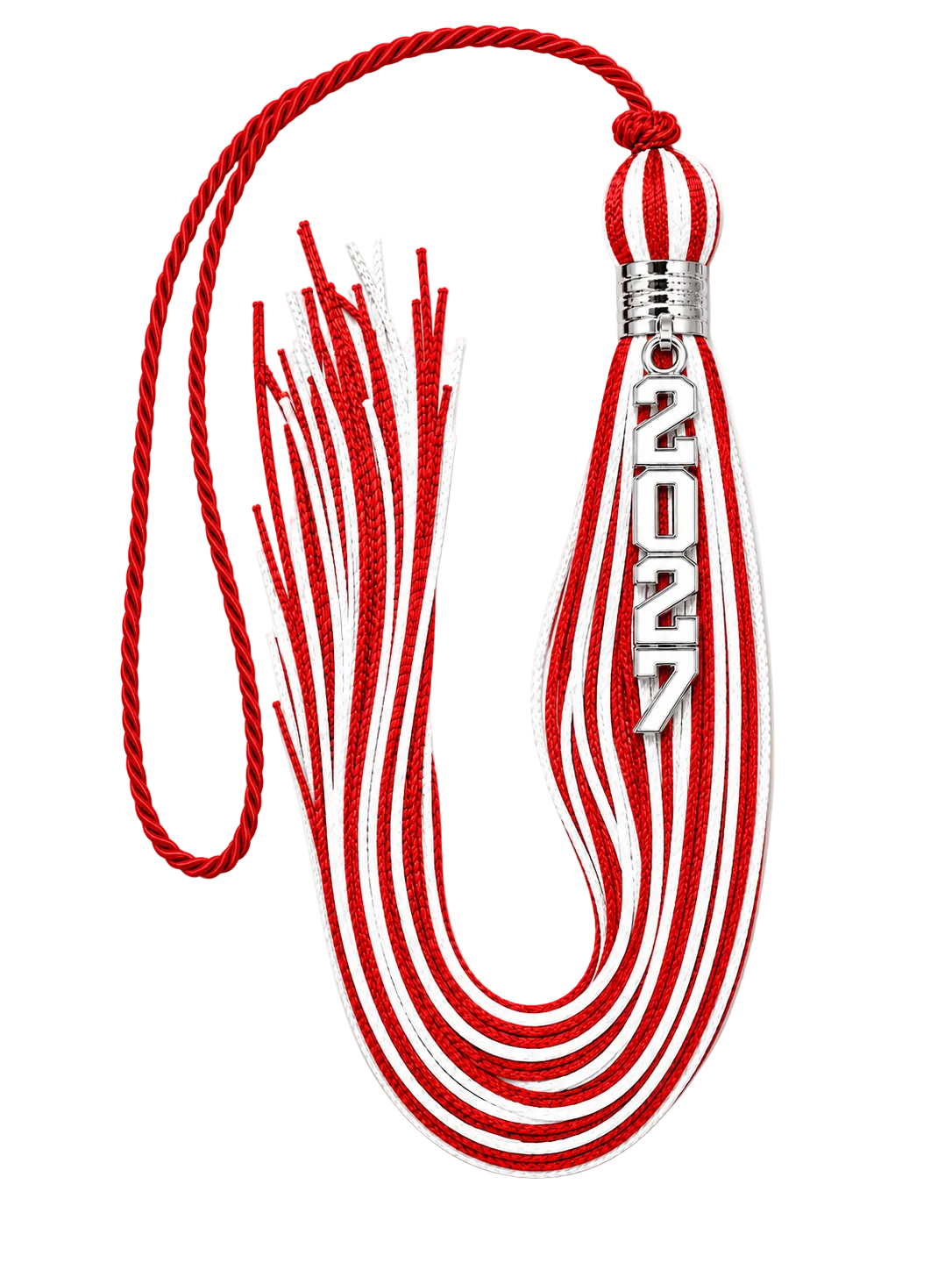 Red and White - Stacked Souvenir Tassel