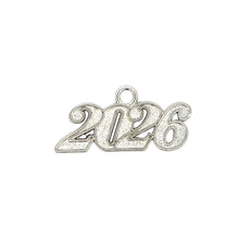 Load image into Gallery viewer, Jumbo Tassel - Red and White Silver Clasp

