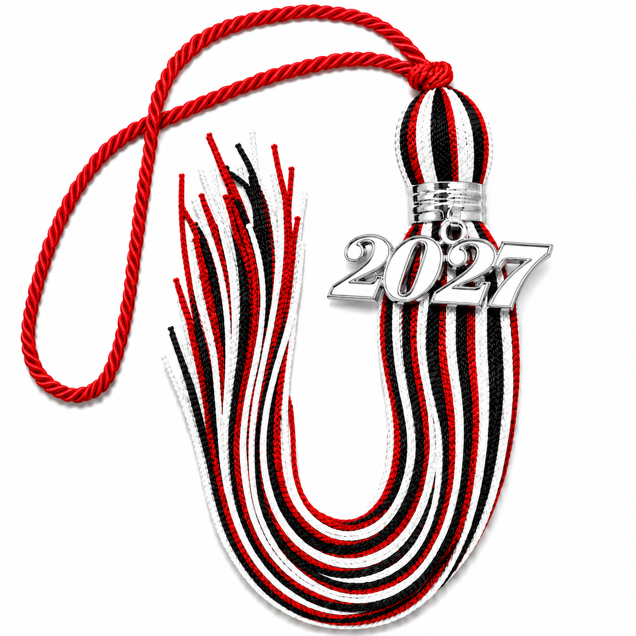 Red, White and Black - Jumbo Tassel