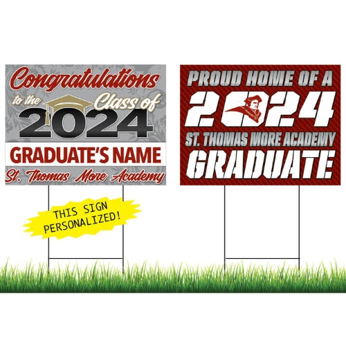 St. Thomas More Personalized Yard Sign Combo