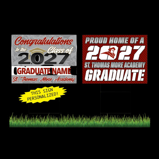 St. Thomas More Personalized Yard Sign Combo