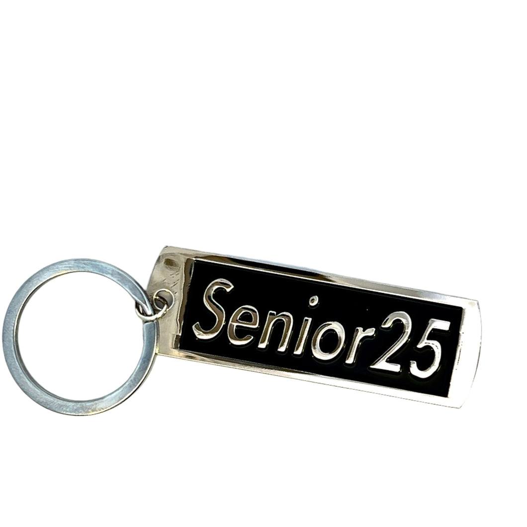 2025 Silver and Enamel Keychain