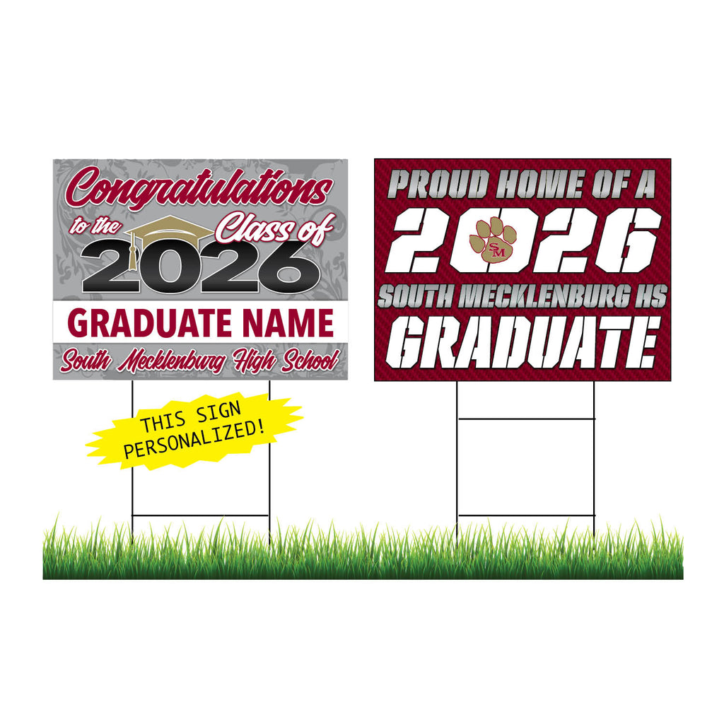 South Mecklenburg Personalized Yard Sign Combo