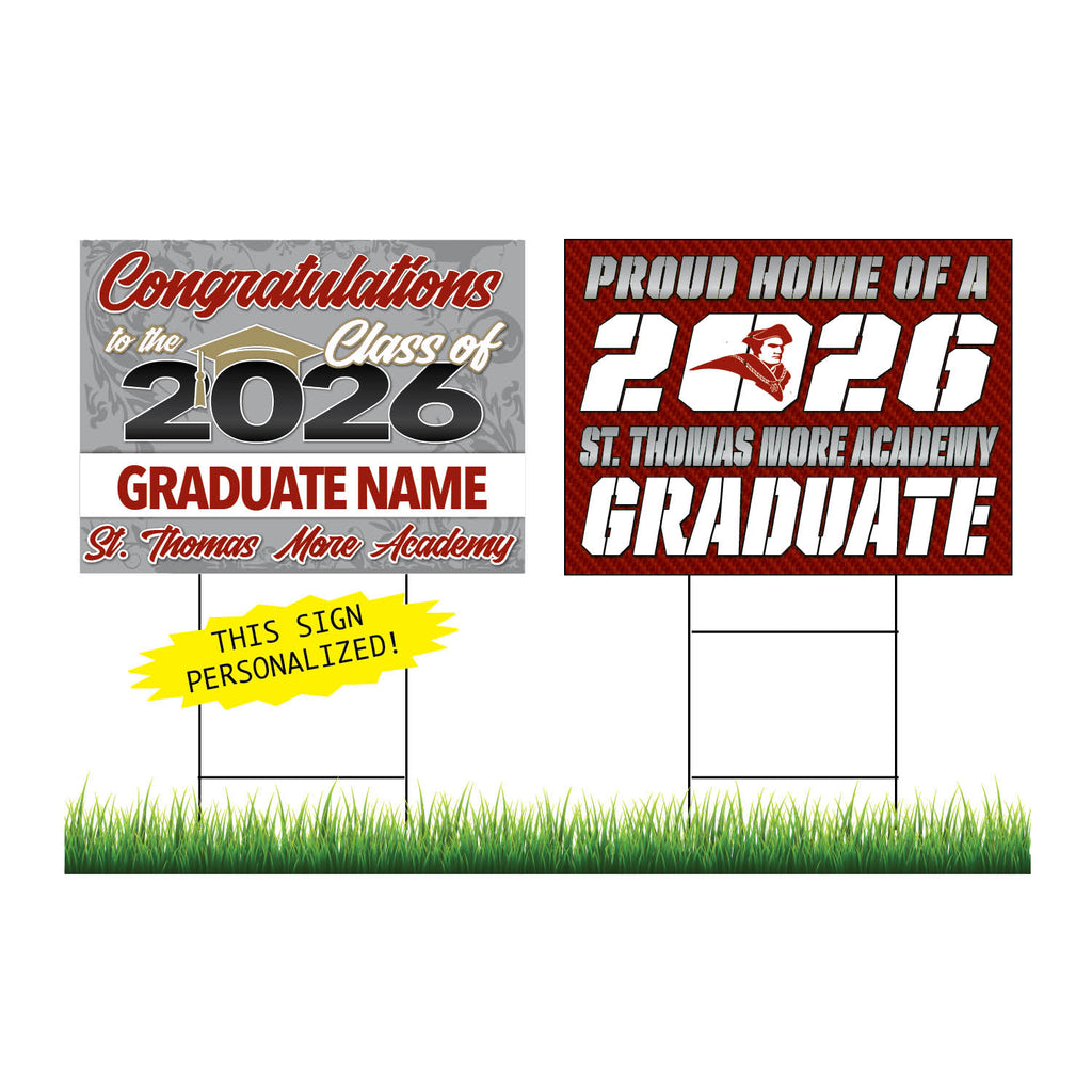 St. Thomas More Personalized Yard Sign Combo