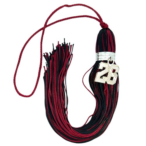 Maroon and Black - Jumbo Varsity Tassel