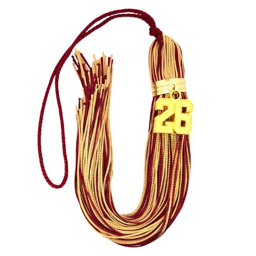 Maroon and old Gold - Jumbo Varsity Tassel