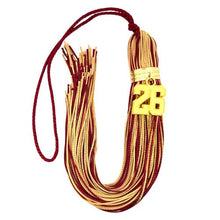 Load image into Gallery viewer, Maroon and old Gold - Jumbo Varsity Tassel
