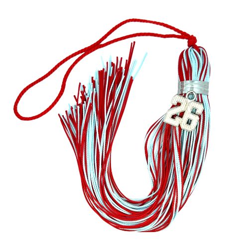 Red and Columbia Blue - Jumbo Varsity Tassel