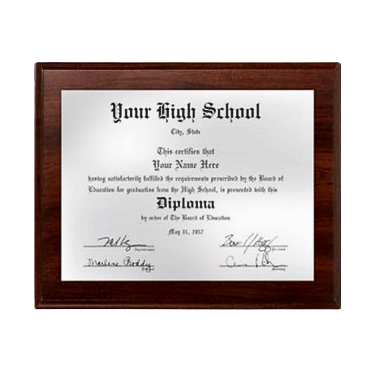 Custom Laser Diploma