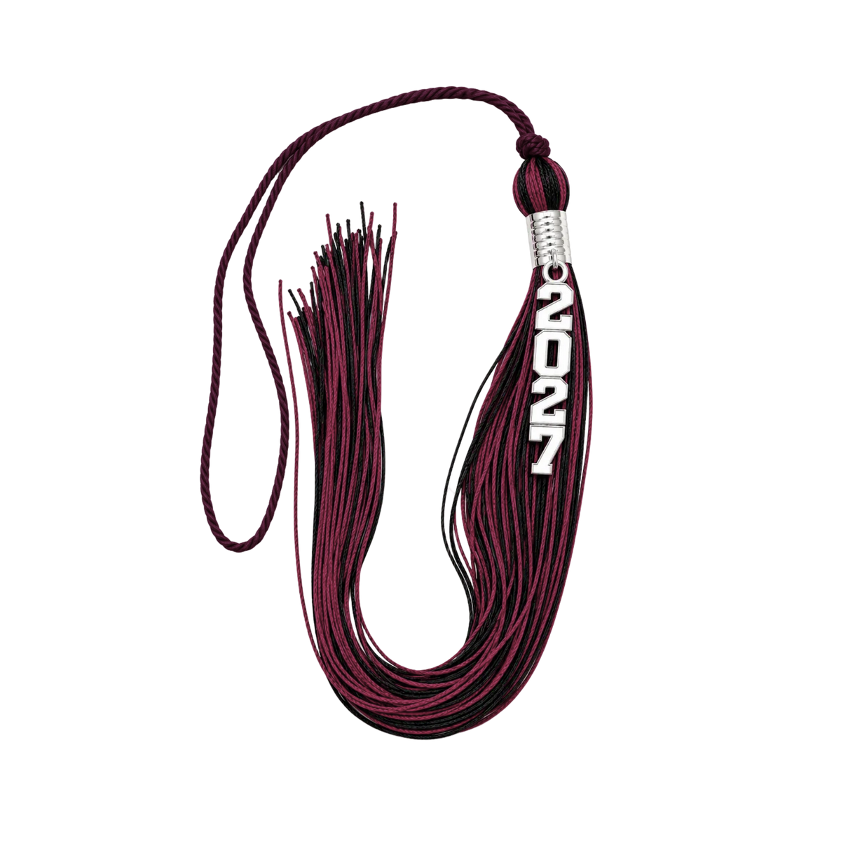 Maroon and Black - Stacked Souvenir Tassel