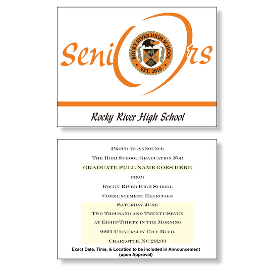 Rocky River Package of 10 Announcements