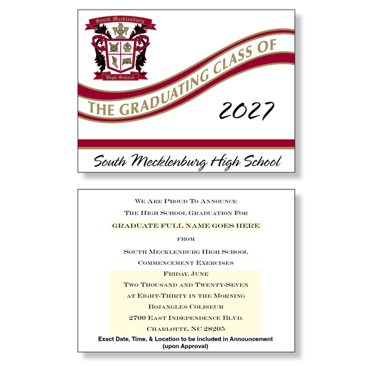 South Mecklenburg Package of 10 Announcements
